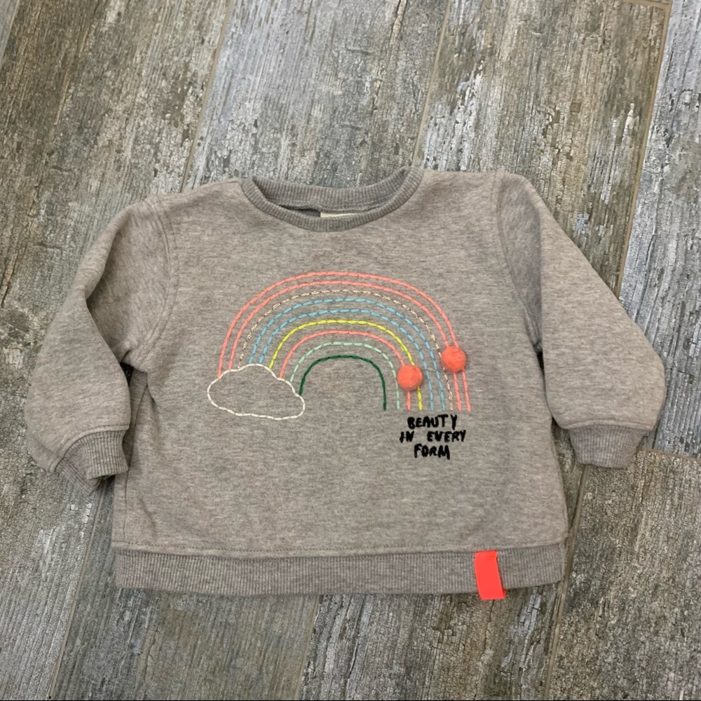Zara rainbow sweatshirt